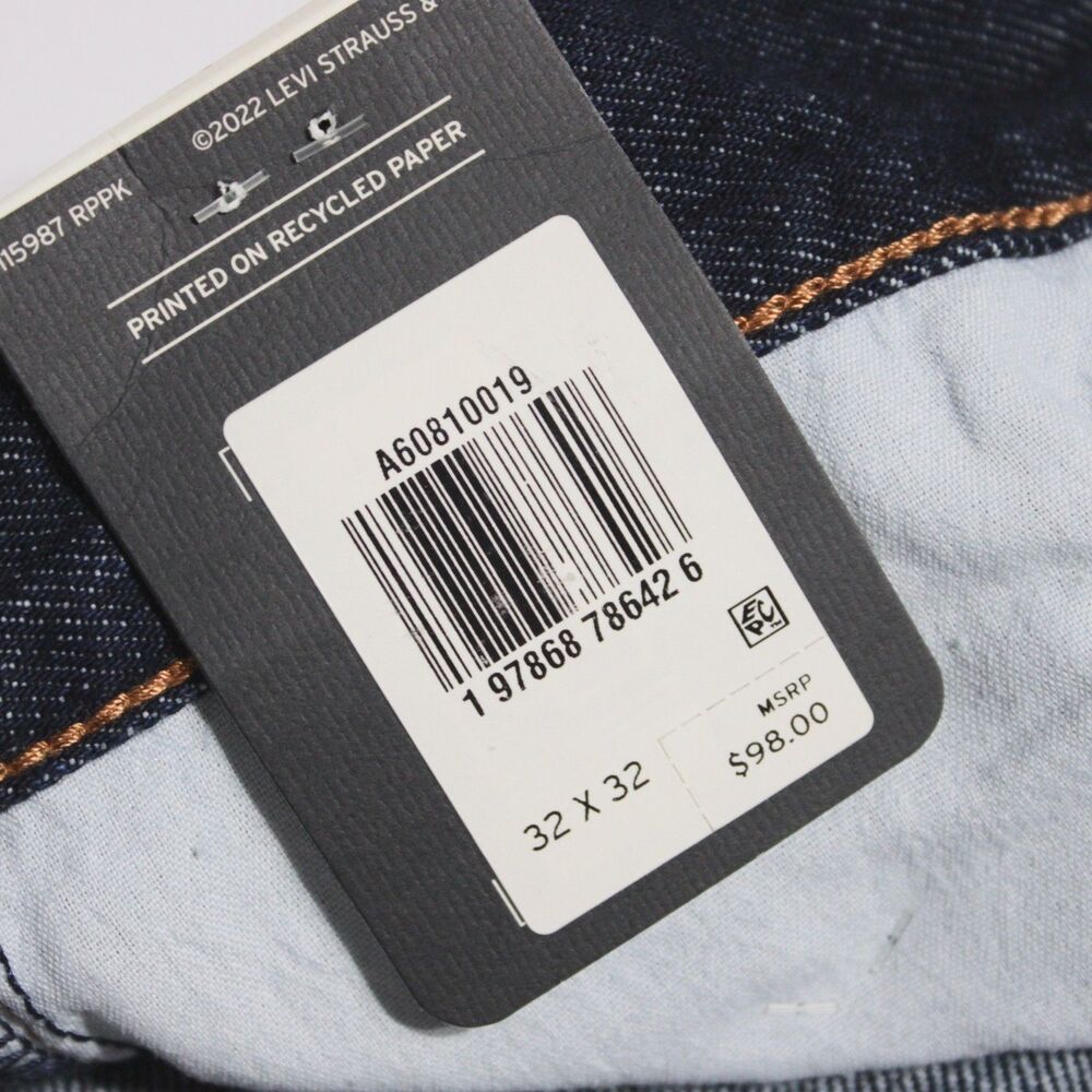 NWT $98 Levi's Ribcage Wide Leg Jeans Dark Wash High Rise Women Size 32x32 (J6) - Picture 10 of 16